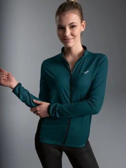 Fahrradjacke mit 3-Teiliger Rückentasche Saphir