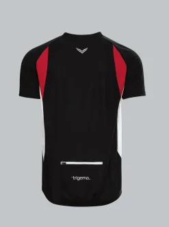 Fahrradtrikot aus atmungsaktivem COOLMAX®-Material Schwarz