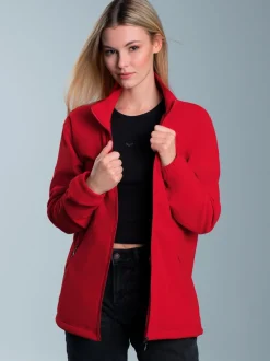 Fleecejacke Kirsch