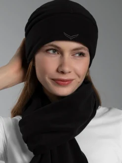 Fleecemütze Schwarz