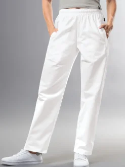 Freizeithose aus 100% Baumwolle Weiss