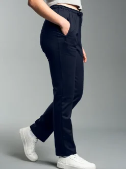 Freizeithose aus Sweat-Qualität Navy