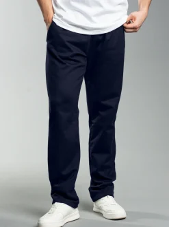Freizeithose aus Sweat-Qualität Navy
