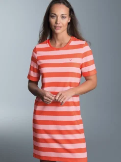 Heavy Kleid mit RingelmusterPeach