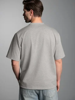Heavy Oversized T-Shirt Grau-melange
