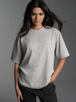 Heavy Oversized T-Shirt Grau-melange