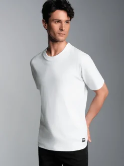 Heavy T-Shirt aus 100% recycelter Baumwolle Weiss