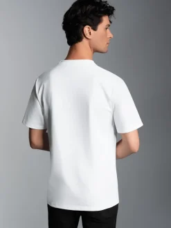 Heavy T-Shirt aus 100% recycelter Baumwolle Weiss