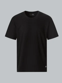 Heavy T-Shirt aus 100% recycelter Baumwolle Schwarz