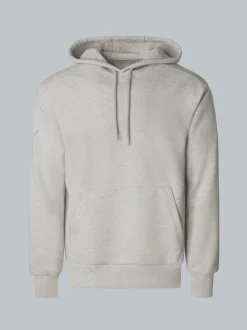 Hoodie aus SweatqualitätGrau-melange