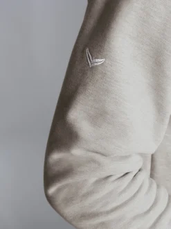 Hoodie aus SweatqualitätGrau-melange