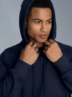 Hoodie aus SweatqualitätNavy