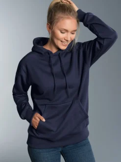 Hoodie aus SweatqualitätNavy