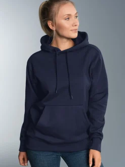 Hoodie aus SweatqualitätNavy