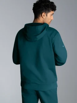 Hoodie aus SweatqualitätSaphir