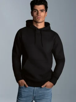 Hoodie aus SweatqualitätSchwarz