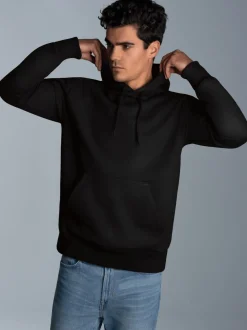 Hoodie aus SweatqualitätSchwarz