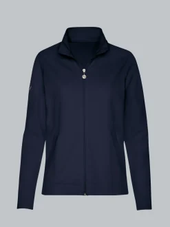 Jacke mit funkelnden Strass-Steinen Navy