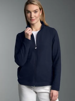 Jacke mit funkelnden Strass-Steinen Navy