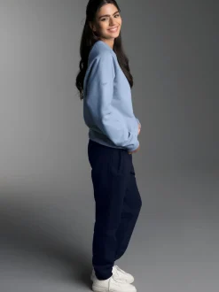 Jogginganzug in weicher Sweat-Qualität Pearl-blue