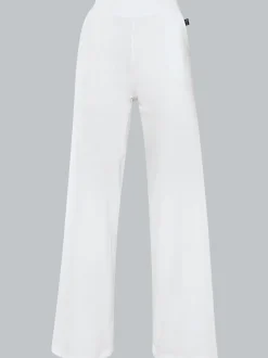 Jogginghose mit hohem Bund Weiss