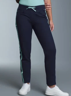 Jogginghose mit kontrastfarbigen Akzenten Navy/bunt
