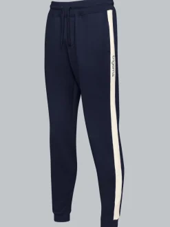 Jogginghose mit kontrastfarbigen Seitenstreifen Navy