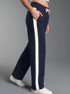 Jogginghose mit kontrastfarbigen Elementen Navy