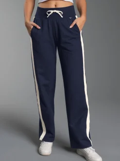 Jogginghose mit kontrastfarbigen Elementen Navy