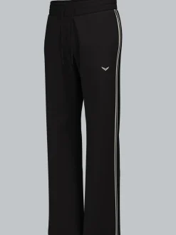Jogginghose mit weitem Bein Schwarz