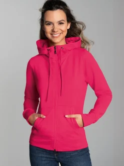Kapuzenjacke Koralle