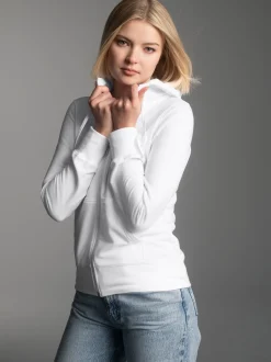 Kapuzenjacke Weiss