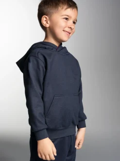 Kapuzenpullover mit Kängurutasche Navy