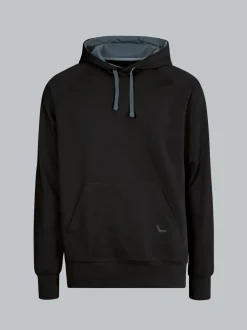 Kapuzensweatshirt aus Biobaumwolle Schwarz