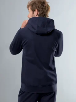 Kapuzensweatshirt aus Biobaumwolle Navy