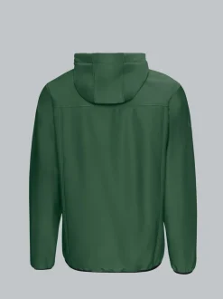 Klassische Softshell–Kapuzenjacke Efeu