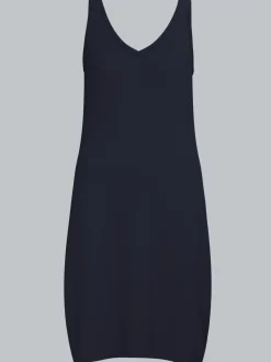 Kleid aus Viskose Navy