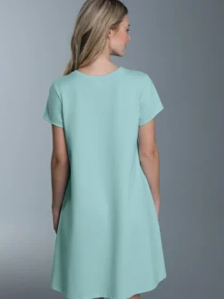 Kleid in Piqué-Qualität Gletscher