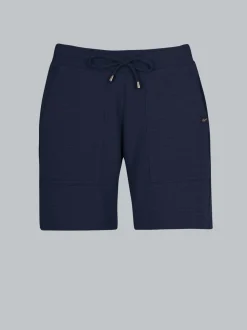 Kurze Hose mit aufgesetzten Seitentaschen Navy
