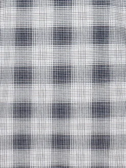 Langarm Schlafshirt mit klassischem Karo-Muster Navy