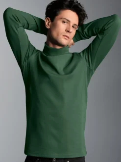 Langarm Ski- und Sport-Rollkragenpullover Efeu
