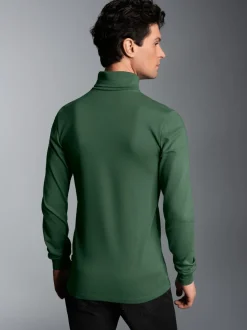 Langarm Ski- und Sport-Rollkragenpullover Efeu