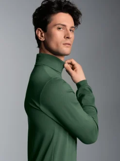 Langarm Ski- und Sport-Rollkragenpullover Efeu
