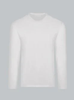 Langarmshirt aus 100% Baumwolle Weiss