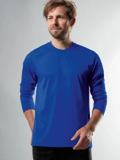Langarmshirt aus 100% Baumwolle Royal