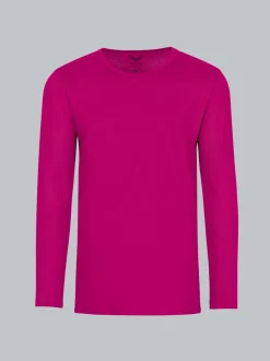 Langarmshirt Magenta