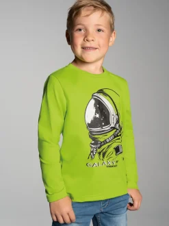Langarmshirt mit großem Astronauten-Print Lemon