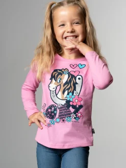 Langarmshirt mit süßem Pony-Print Candy