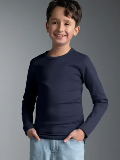 Langarmshirt Navy