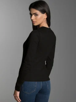 Langarmshirt Schwarz